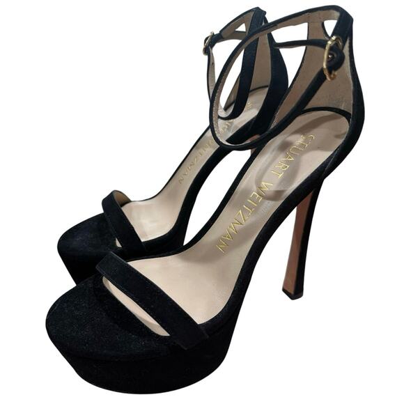 Stuart Weitzman Nudistcurve Hollywood Platform Sandal sz. 7B - Picture 4 of 6
